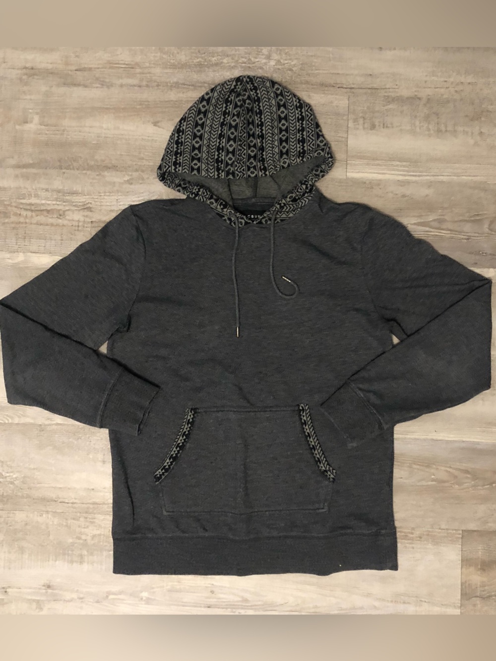 Pacsun Men's Tribal Print Hooded Sweatshirt